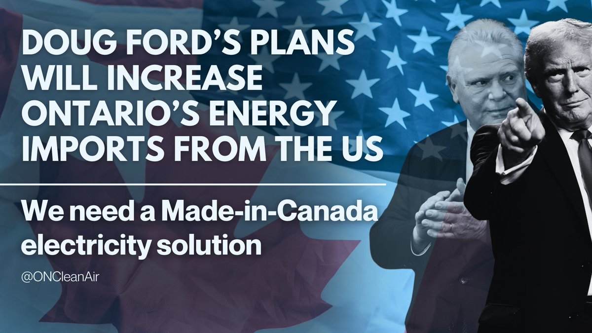 Why buy AMERICAN 🇺🇸 gas &amp; enriched uranium when we can produce clean CANADIAN 🇨🇦 solar &amp; wind power here?

The Ford Gov needs to tell OPG to rip up its contract with GE-Hitachi for 4 new American-made nuclear reactors!

cleanairalliance.org/rip-up-the-ge-…

#BuyCanadian #onpoli #renewables