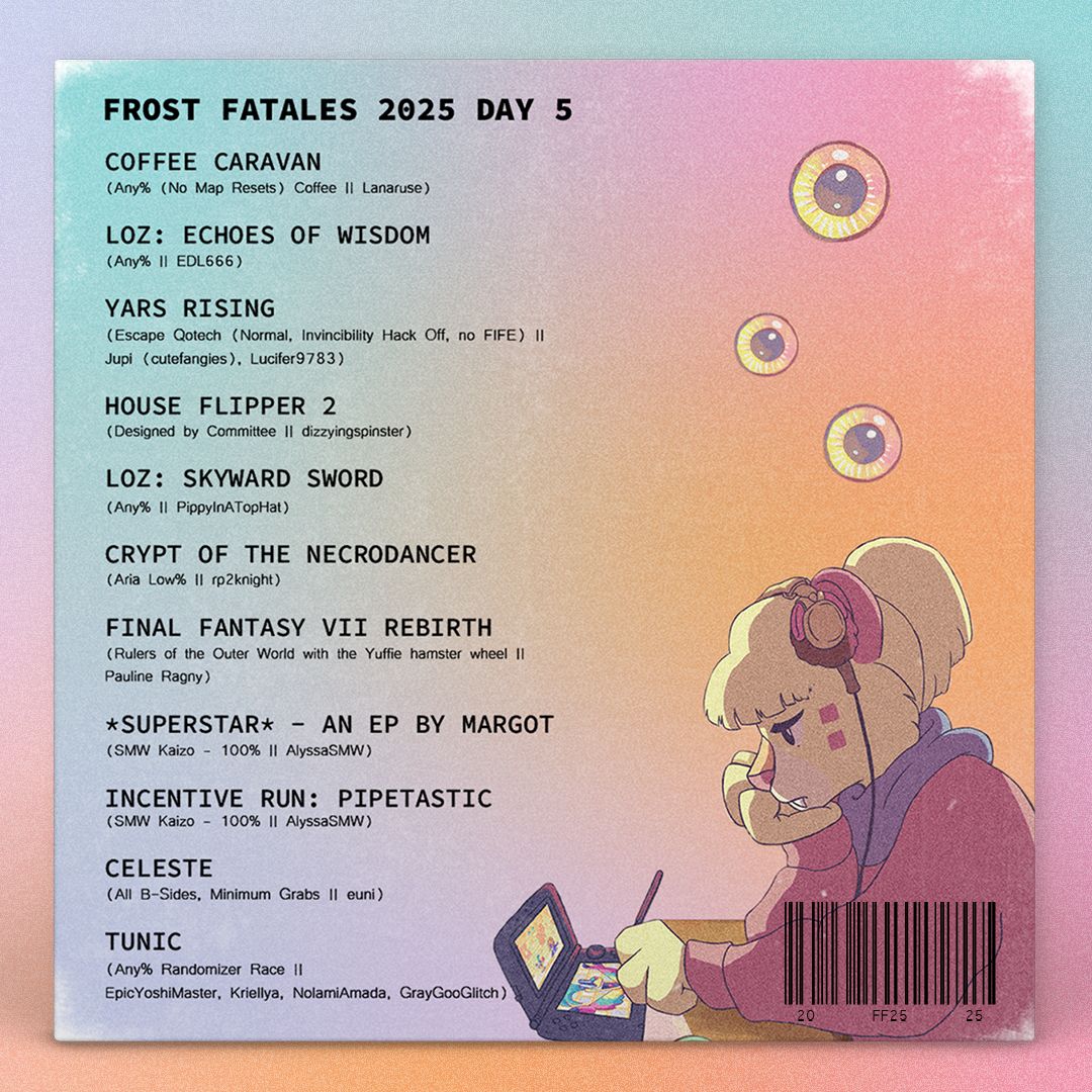 Wanna watch some loading screens together while we wait for #FrostFatales? 😌

Here's a peek at the runs you'll be able to chill out to next Thursday!

@framefatales