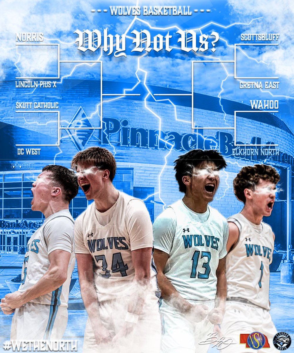 Official Bracket. Let’s Go Wolves 🐺🏀
