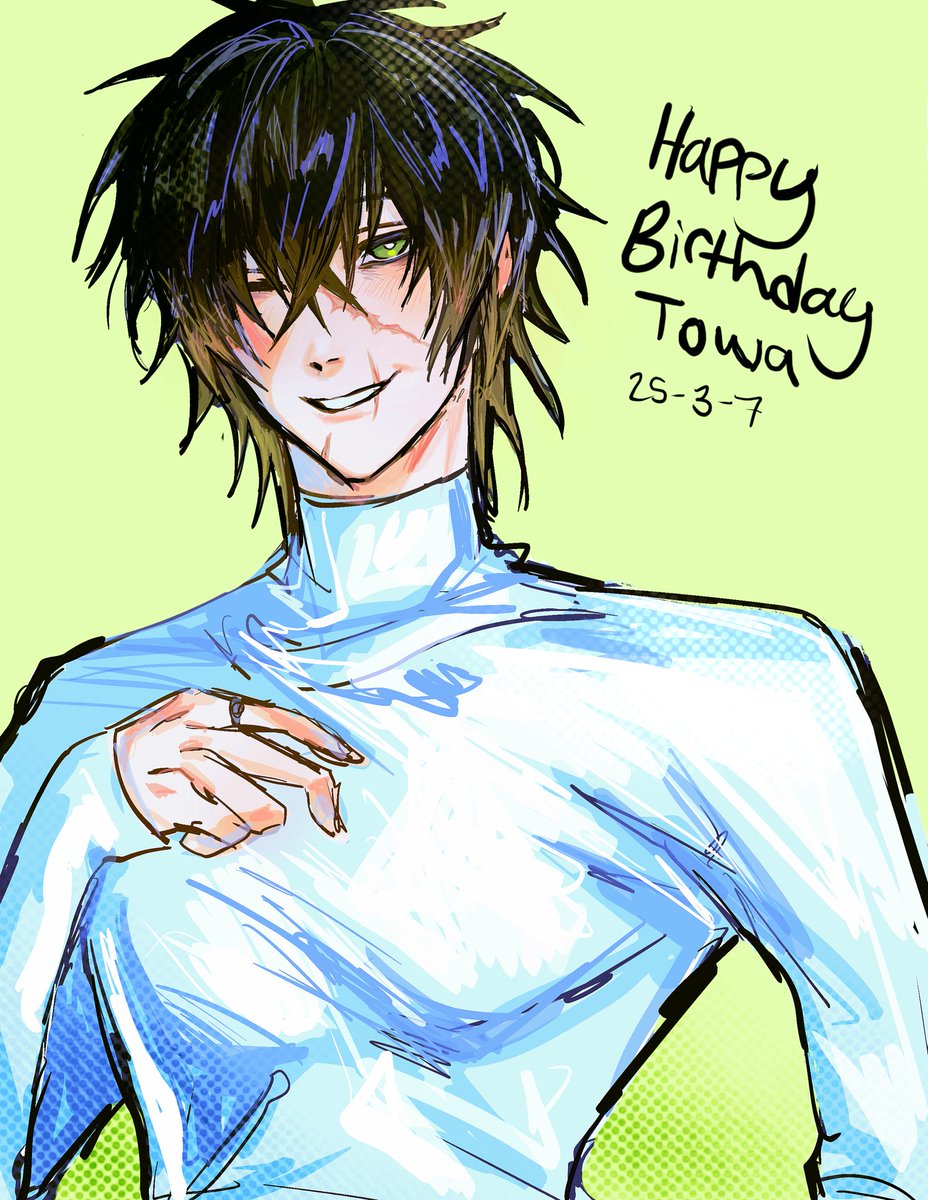 mewmew2500's tweet image. Kinda rushed but happy birthday Towa !! #slowdamage