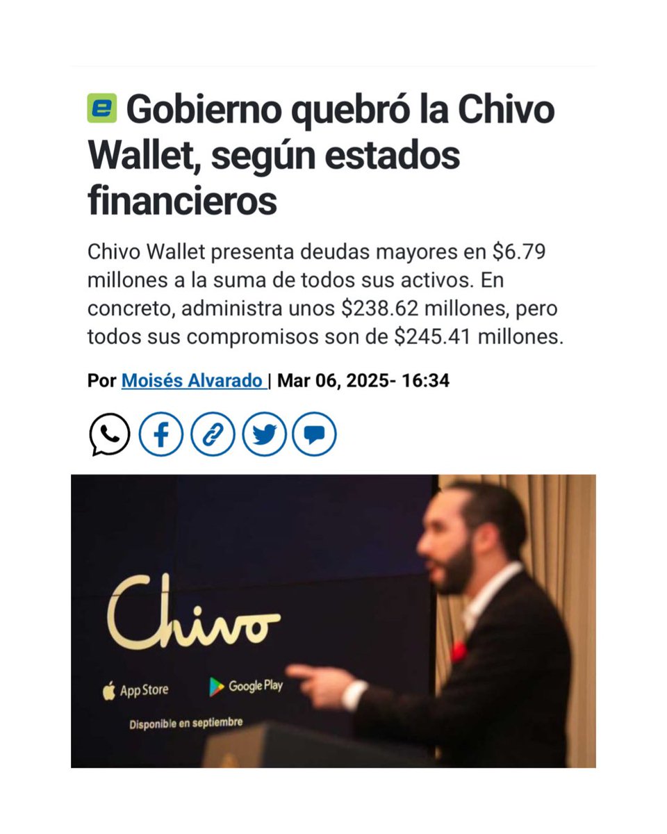 gomaxxx's tweet photo. #ElSalvadorRenace |

¿De veras quebraste @chivowallet, @nayibbukele? 🤔🧢🤡💸📉🔥🇸🇻

✨ ¡Gracias @FMInoticias por develarnos el plan económico que ha sorprendido al mundo! ✨ https://t.co/4MtuFXnyd2