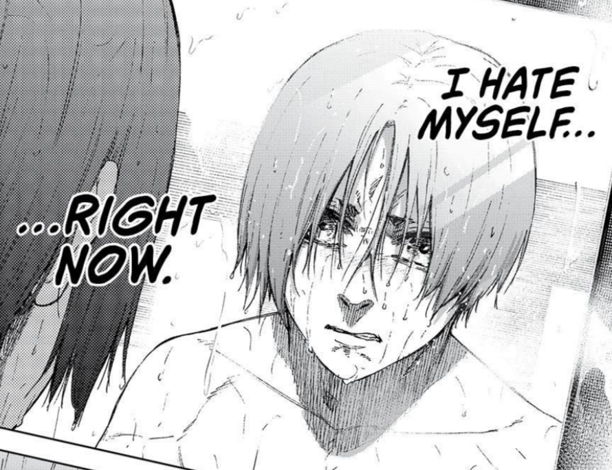 SpaceCadetOmoly's tweet photo. @cagapeonzas Wether it's despair or joy Reo has all his most intensely emotional moments while bathing https://t.co/RsPsm7qDJF