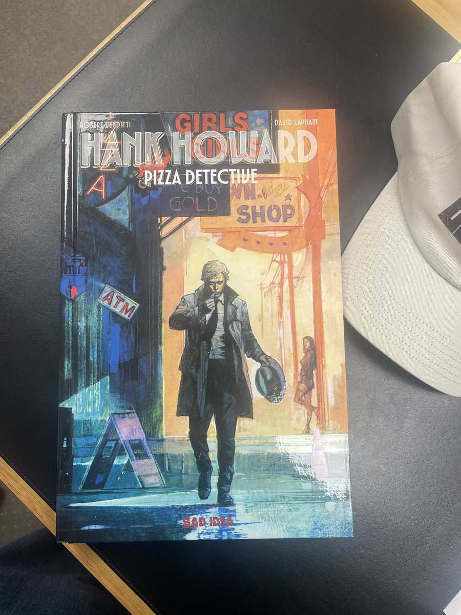 Hey <a href="/badideahello/">BAD IDEA</a>, looking forward to reading my new HANK HOWARD, PIZZA DETECTIVE hardcover, which came in on Tuesday. 

Gorgeous!