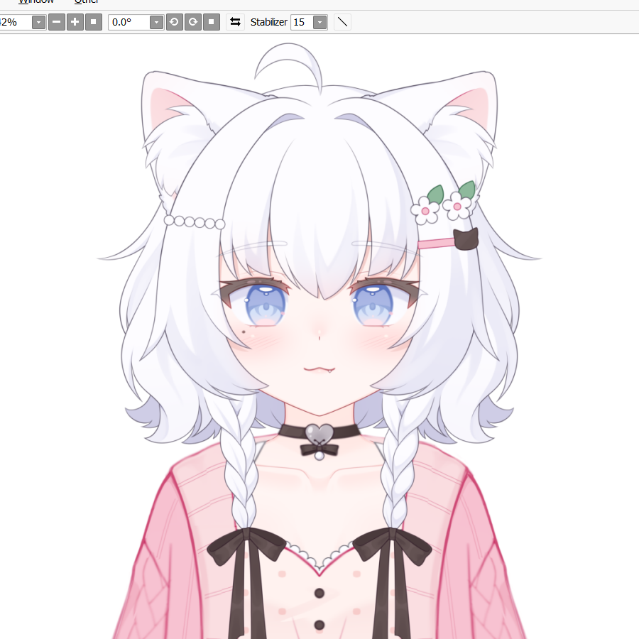 Opalynn_'s tweet image. WIP VTuber model art for one of my OCs