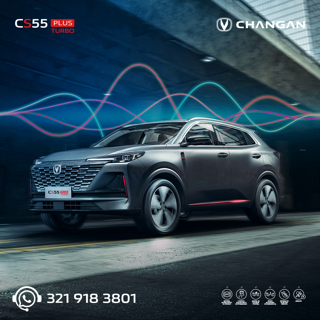 Domina cada ruta con el poder de tu voz y un estilo que desafía límites. Conquista cualquier camino con deportividad y tecnología a tu medida.

#Changan #CS55PlusTurbo

Aplican T&amp;C