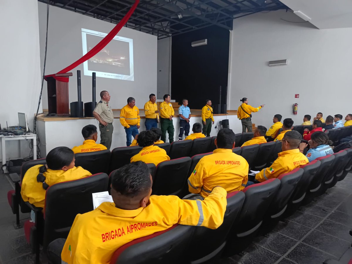 En Chapala, #Jalisco, personal de <a href="/PCJalisco/">Protección Civil JAL</a> y <a href="/CONAFOR/">CONAFOR</a> capacitaron a 33 elementos de Protección Civil y Bomberos de Chapala, Ixtlahuacán de los Membrillos y la brigada de <a href="/aipromades/">Aipromades</a> en los cursos S-190 "Comportamiento del Fuego" 🔥y S-130 "Combatiente Forestal" 👨‍🚒🌲.