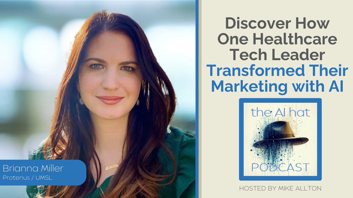 mike_allton's tweet image. In this episode of The AI Hat Podcast, learn how to theaihat.com/discover-how-o… #AITools #AIinCustomerService #ContentMarketing #AISocialMedia #AIContentMarketing #ArtificialIntelligenceAI #AIinHealthcare #AIinMarketing #AIforSales #Jasper