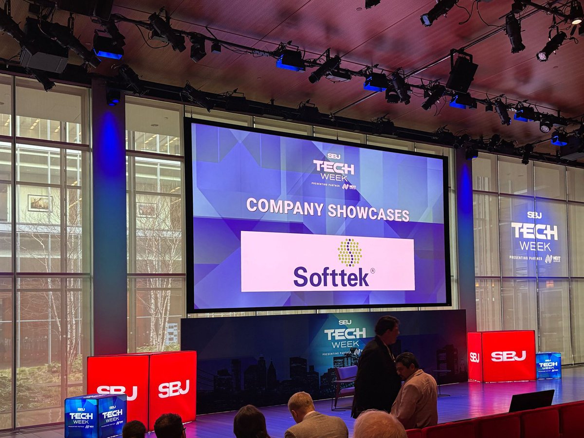 Softtek's tweet image. Honored to be nominated for &quot;Best in Venue &amp;amp; Franchise Operations Technology&quot; by @SBJ during the #SBJTechWeek! It was great hearing about different applications of tech in sports w/ new and familiar faces in #NYC while showcasing our fan engagement ecosystem 🚀

#SBJAwards #SOTI