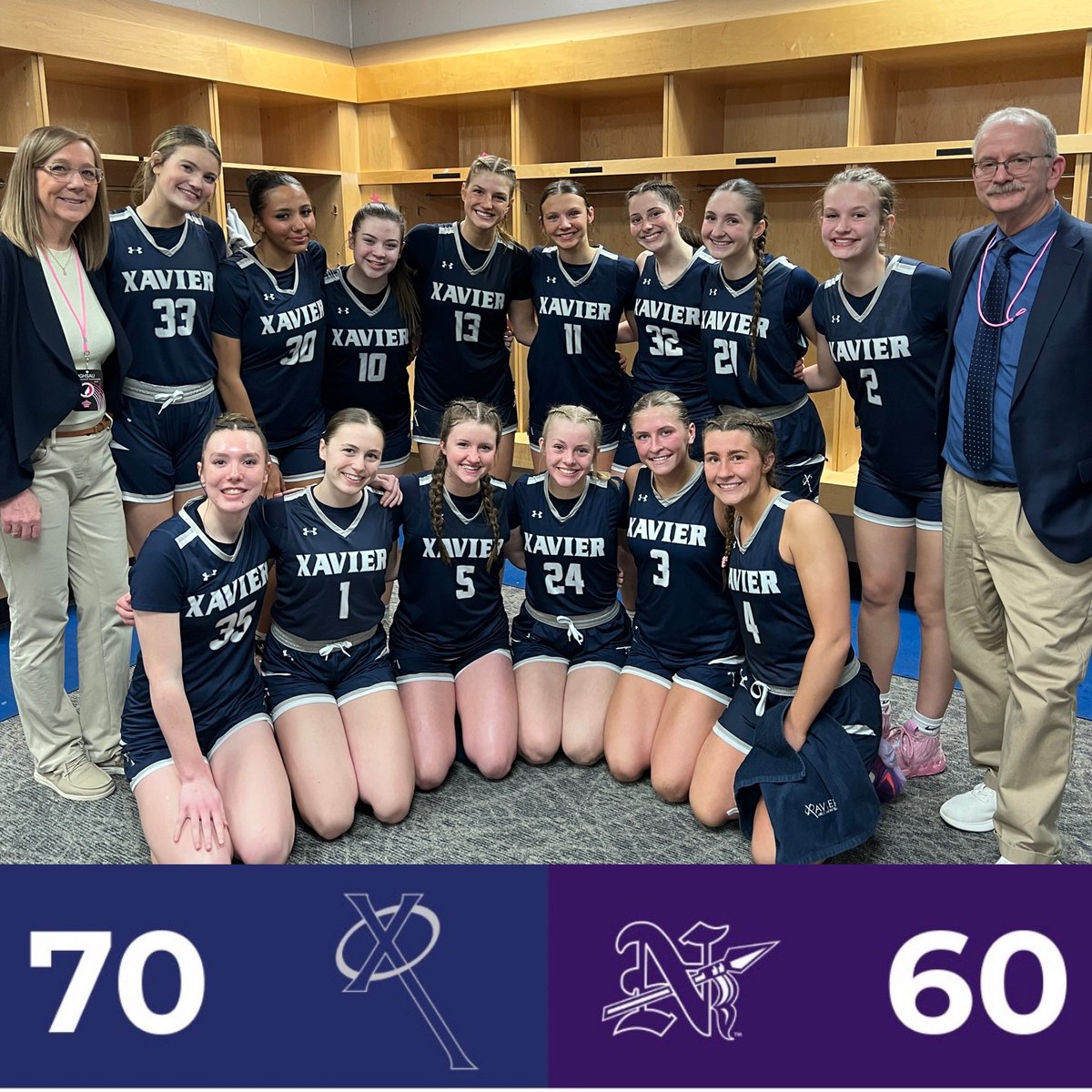 Heading to the ship!! See you Saturday, Xavier Nation, as the Saints will play for the Class 4A state title at The Well! Tipoff scheduled for 2:30 PM. #WeAreXavier #BeXceptional