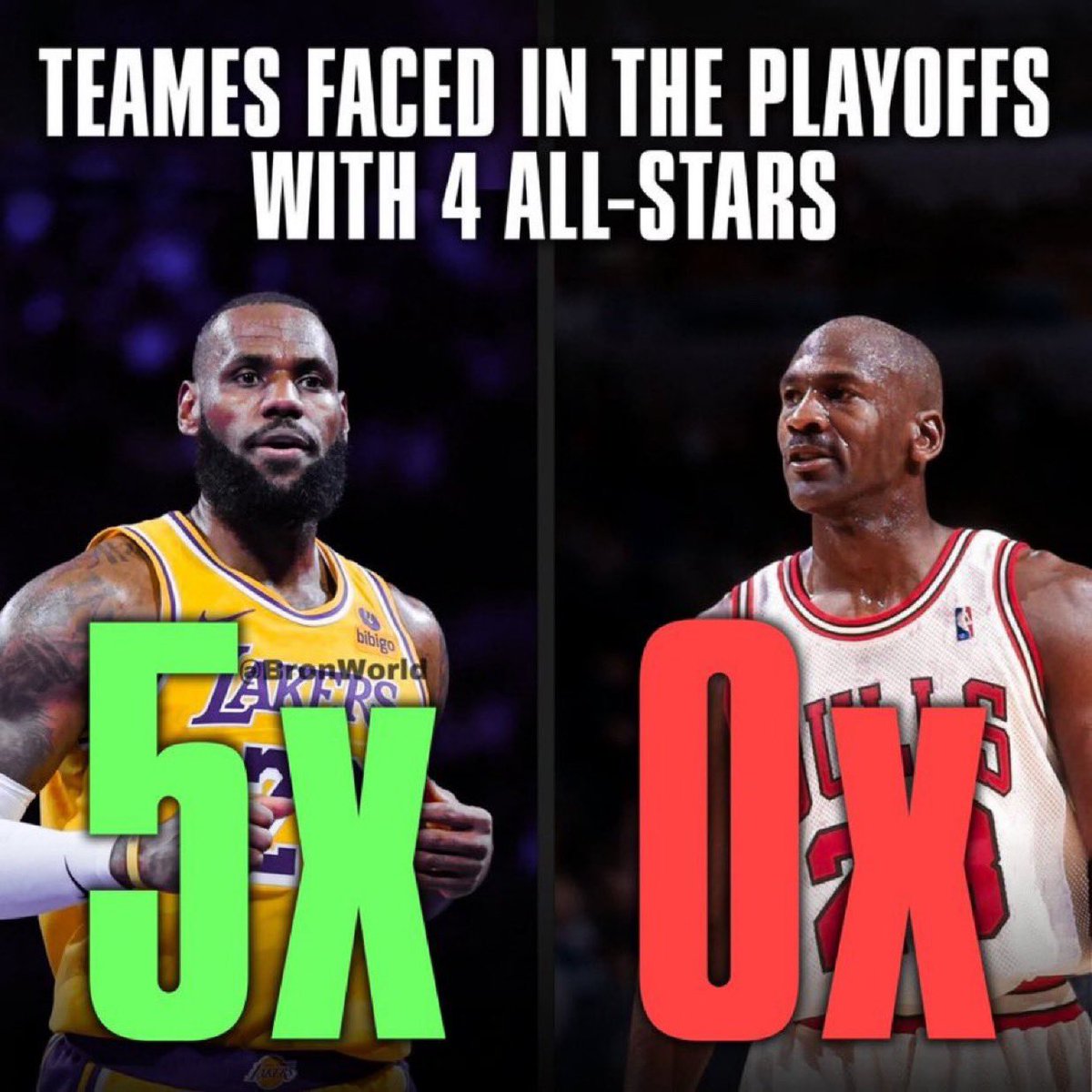 BronWorld's tweet image. LeBron‘s competition is unmatched