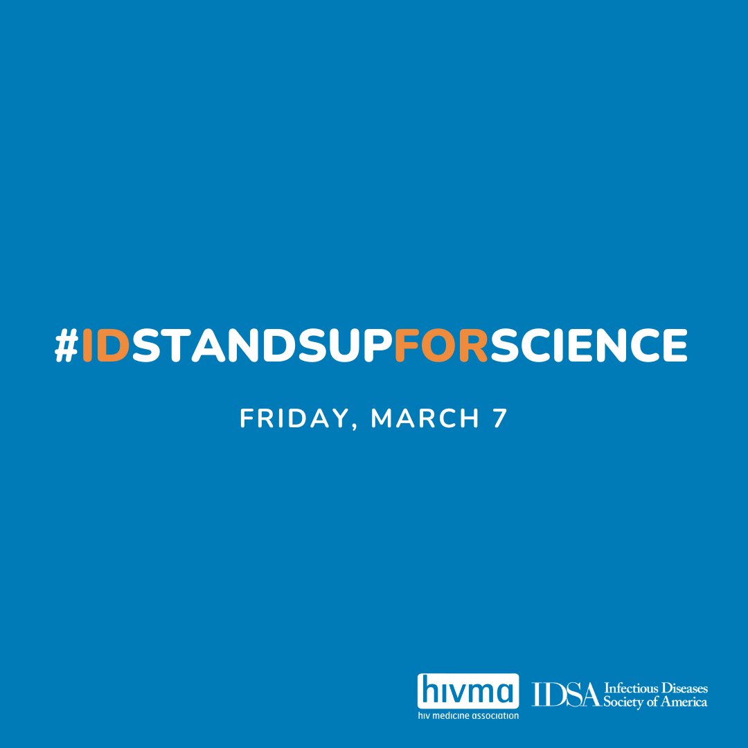 ID physicians stand up for science to protect our patients. #IDStandsUpForScience

In honor of tomorrow's #StandUpForScience rallies, share the reason why you stand up for science with the hashtag #IDStandsUpForScience.