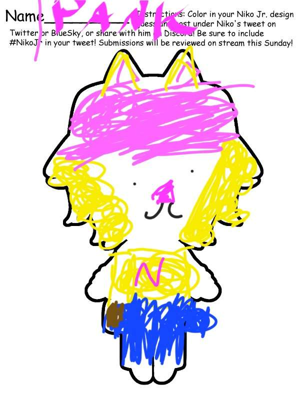 NikoNyako's tweet photo. Example #NikoJr made by @PinkLemonadezx https://t.co/UMbe951ASe
