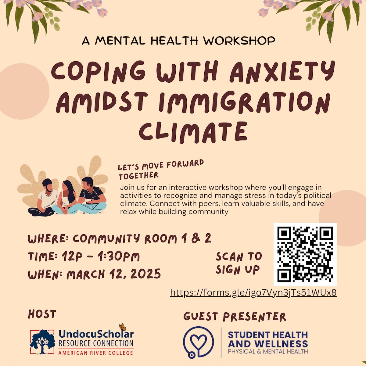 Join our interactive workshop on Wednesday, March 12 at Noon in Community Rooms 1 &amp; 2 to manage stress in today's political climate. Connect, learn, and relax with mindfulness activities, breathing exercises, meditation, and intention beads while building community!