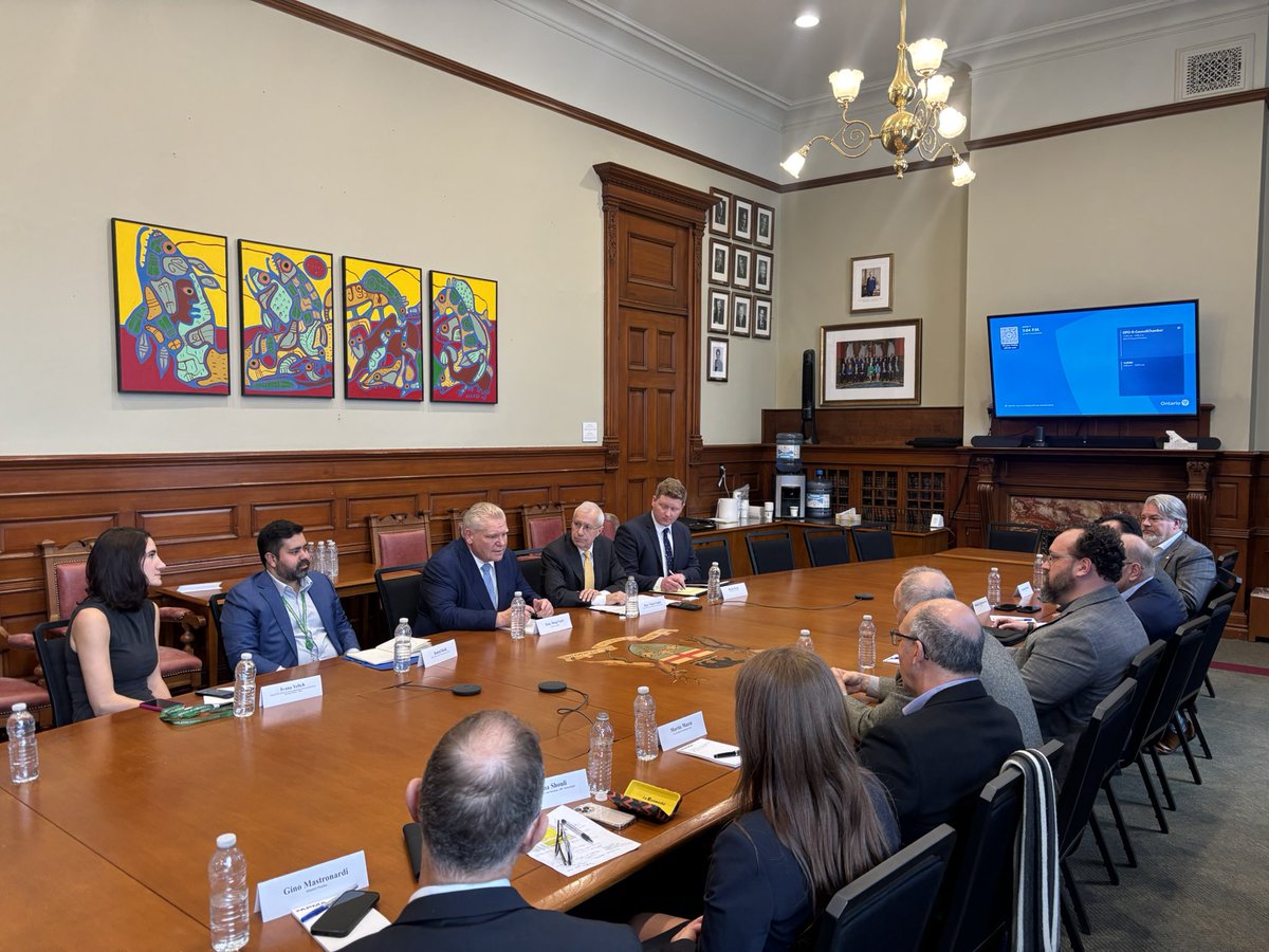 FlavioVolpe1's tweet photo. Super meeting with @fordnation and @VictorFedeli at Queen’s Park today with @APMACanada members. 

Great leadership in this time of crisis. 🇨🇦 is not backing down, not in Ontario, not anywhere. https://t.co/LFc5TMv1pp