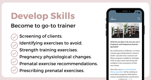 Become a Trusted Prenatal and Postpartum Trainer
PregActive offers the most innovative holistic programs for individuals and professionals. If you’re a professional looking to build your own career in this field or fulfill CEUs / CECs, then PregActive is for you.