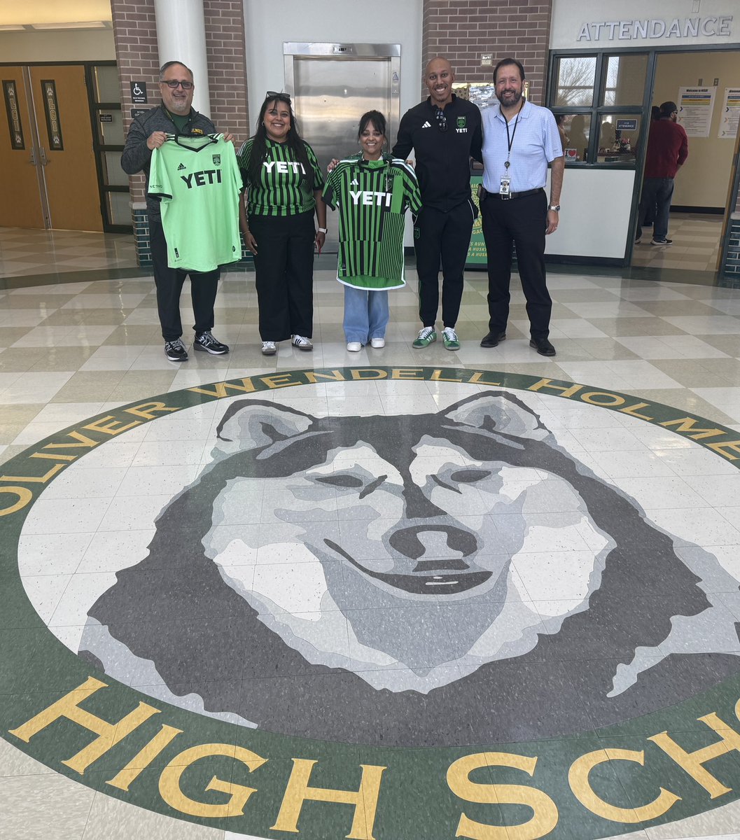 SA Holmes Athletics (@saholmessports) on Twitter photo Thank you <a href="/AustinFC/">Austin FC</a> for your visit to our campus <a href="/NISDHolmes/">NISD Holmes</a> Thank you for your community service. <a href="/CoachPPadilla/">CoachPadilla</a> <a href="/Holmes_Soccer/">Lady Husky Soccer</a> <a href="/HolmesSoccer/">⚽️Huskies F.C.⚽️</a> <a href="/MLS/">Major League Soccer</a> <a href="/NISD_Athletics/">NISD_Athletics</a> Thank you <a href="/AustinFC/">Austin FC</a> for your visit to our campus <a href="/NISDHolmes/">NISD Holmes</a> Thank you for your community service. <a href="/CoachPPadilla/">CoachPadilla</a> <a href="/Holmes_Soccer/">Lady Husky Soccer</a> <a href="/HolmesSoccer/">⚽️Huskies F.C.⚽️</a> <a href="/MLS/">Major League Soccer</a> <a href="/NISD_Athletics/">NISD_Athletics</a>