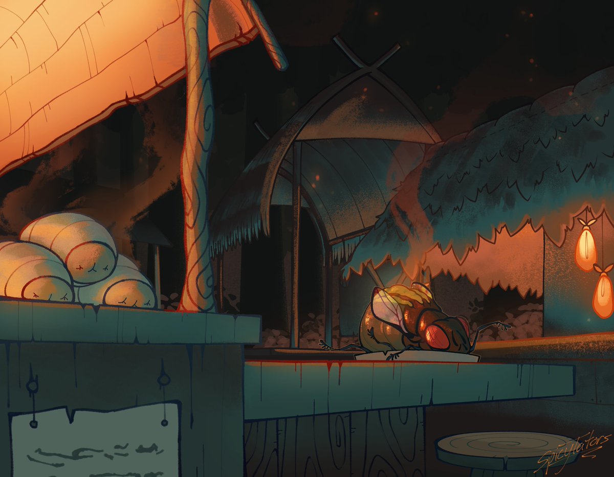 OC art!!!! very proud of the colouring and background