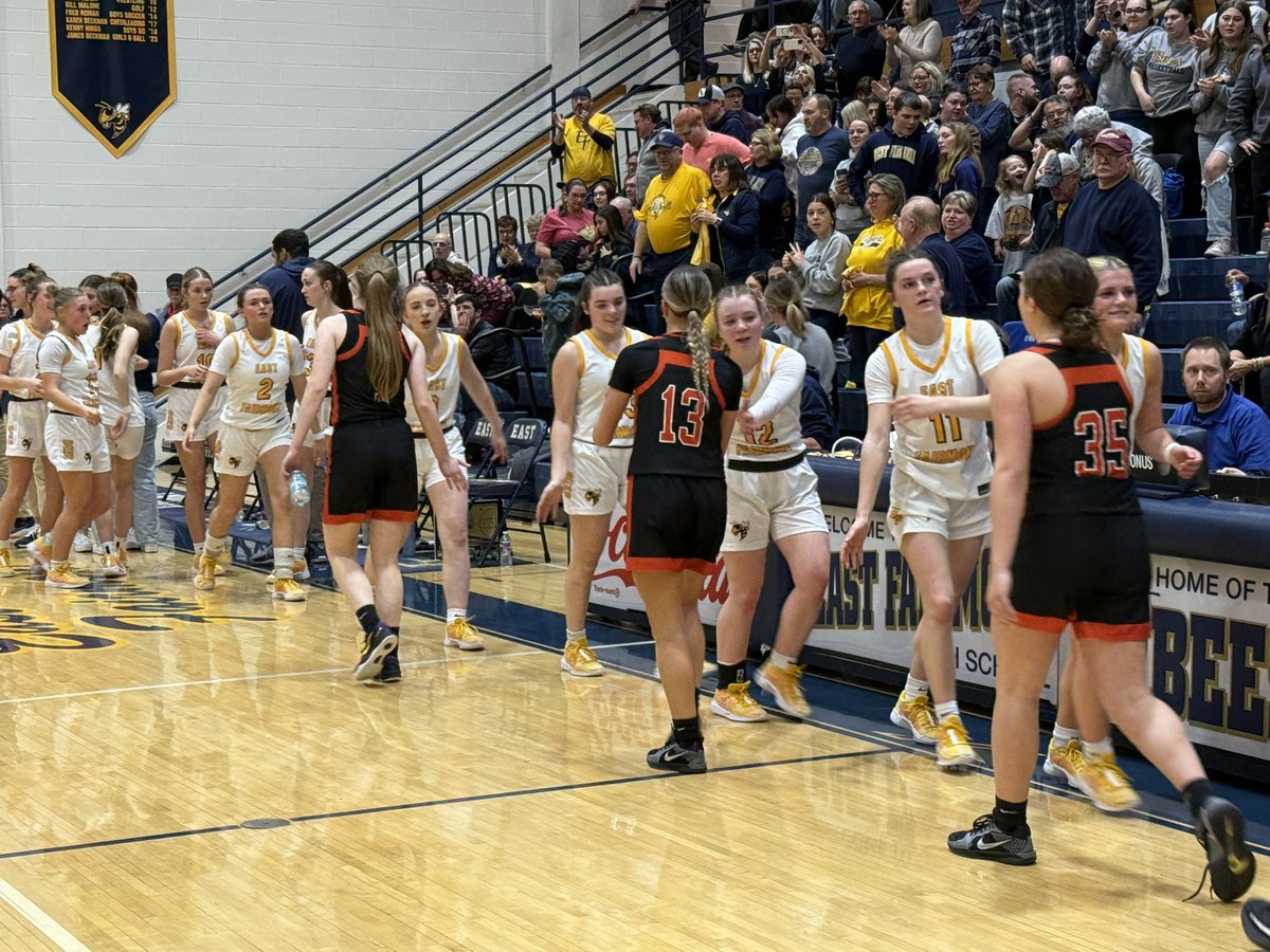 Greg Carey (@gcarey938) on Twitter photo FINAL: East Fairmont 53, Elkins 34
Bees (20-4) got 15 points from Kasey Rogers, 12 from Moore and 11 from Haymond while forcing 27 turnovers in win. 
Belan led Tigers (13-11) with 20 points and 10 rebounds. 
#wvgirlsbb FINAL: East Fairmont 53, Elkins 34
Bees (20-4) got 15 points from Kasey Rogers, 12 from Moore and 11 from Haymond while forcing 27 turnovers in win. 
Belan led Tigers (13-11) with 20 points and 10 rebounds. 
#wvgirlsbb