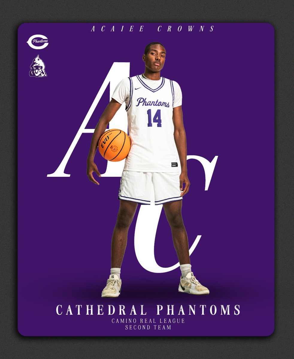 Congratulations to our guy Acaiee Crowns on his Second Team Camino Real League selection 🔥🏀
#GoPhantoms x #NewEra