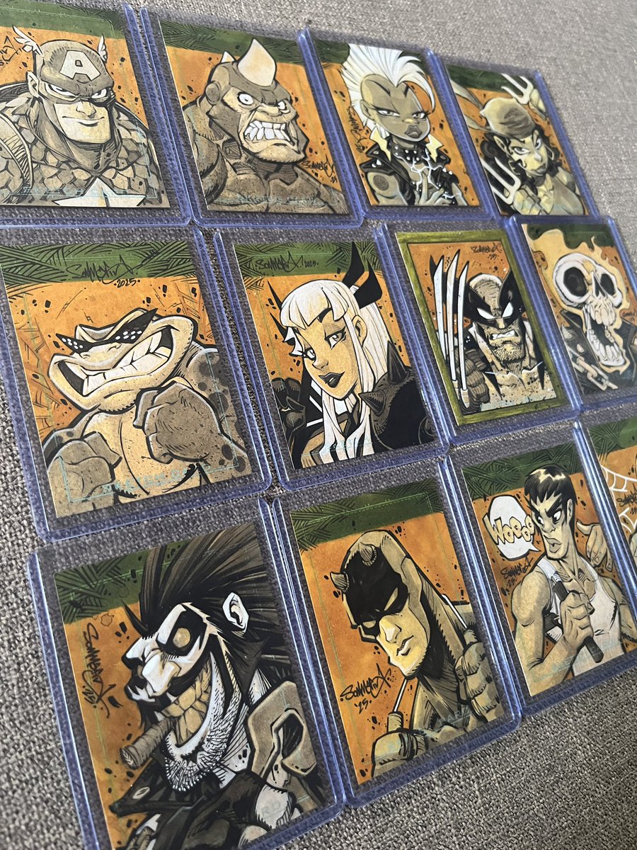 JonSommariva's tweet image. Today’s card is Magik! Here’s a pic of all the cards I’ve drawn so far.

#sketchcards