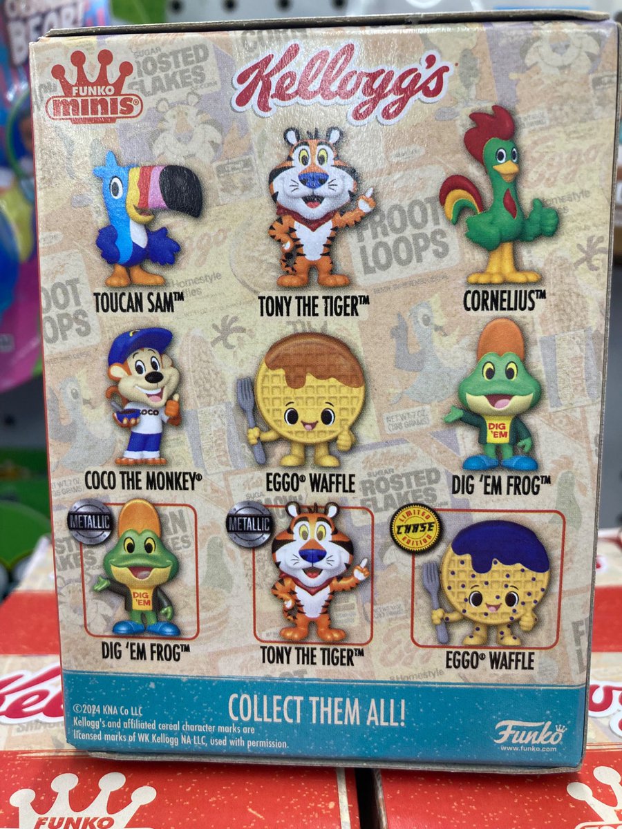 FunkoPOPsNews's tweet image. Peek at the Chase Blueberry Eggo Waffle! These Funko Minis are exclusive to Five Below ~ photo thanks @NumberWonSource ~ #Kellogs #FPN #FunkoPOPNews #Funko #FunkoPOP