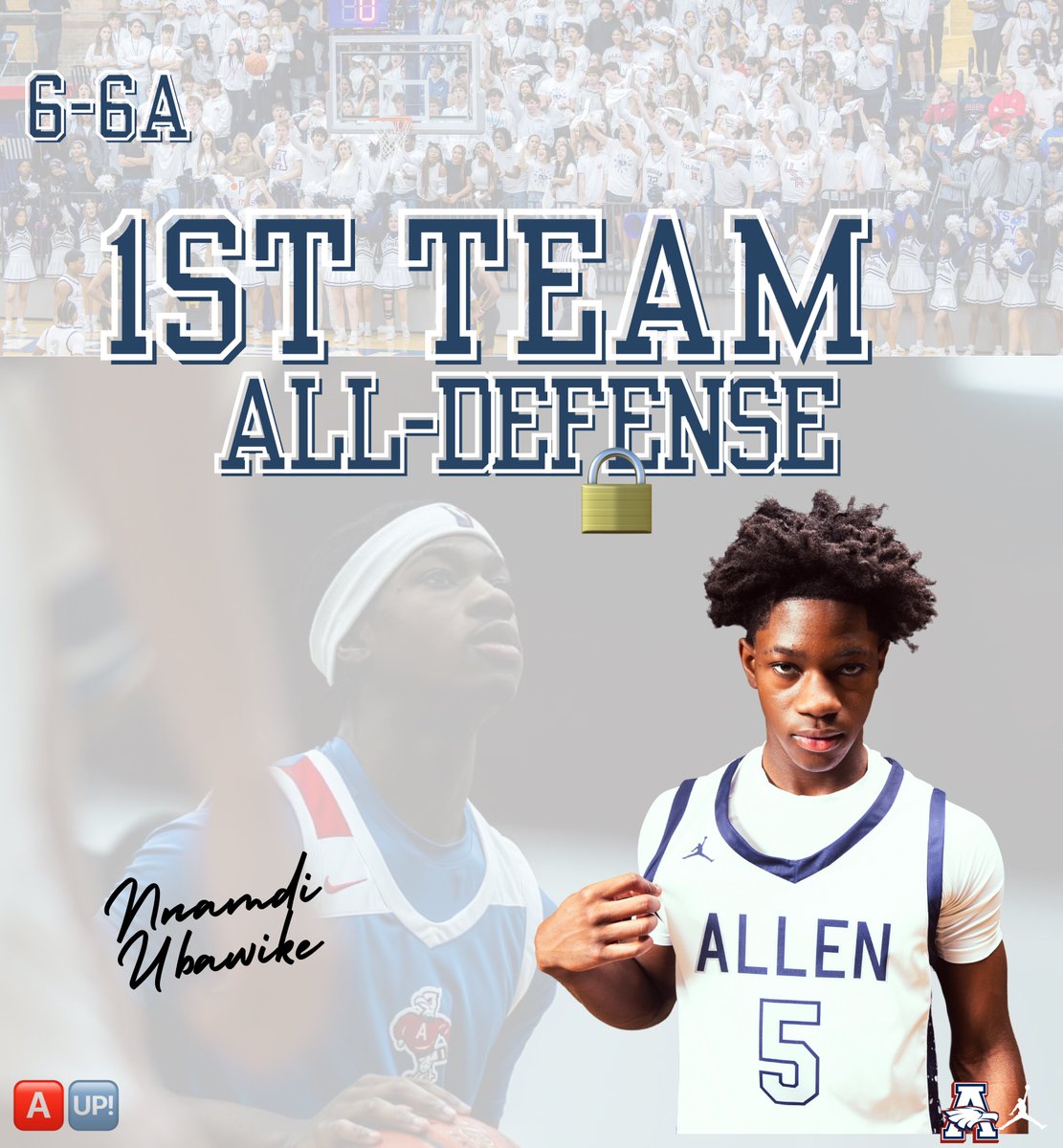 🗜️Clamped all year (&amp; casually shot 44% from 3) District 6-6A 1st Team All-Defense: 𝗡𝗡𝗔𝗠𝗗𝗜 𝗨𝗕𝗔𝗪𝗜𝗞𝗘‼️

#TOE | <a href="/NnamdiUbawike/">Nnamdi</a>