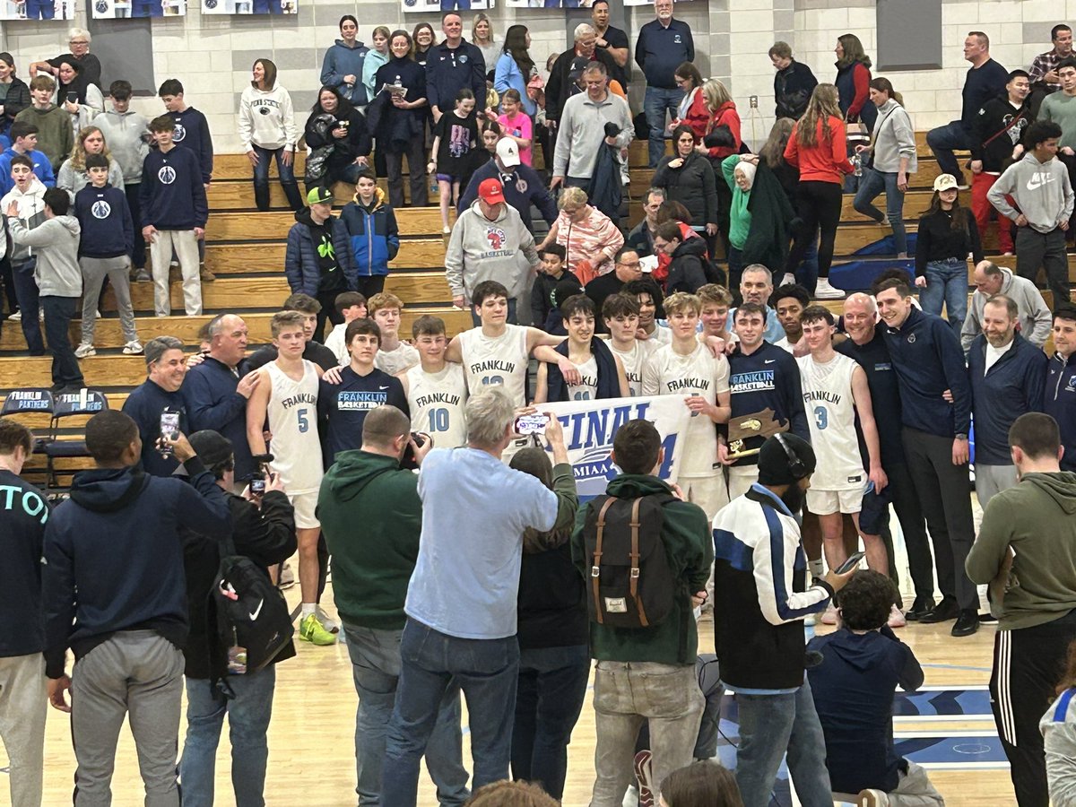Coach Klein (@coachkleinpt) on Twitter photo Boys headed to the final 4!! What an incredible game. Next game at a neutral site…be there!!! <a href="/FHSSports/">FranklinAthletics</a> <a href="/HockomockSports/">HockomockSports</a> <a href="/MetroWestSports/">Daily News Sports</a> Boys headed to the final 4!! What an incredible game. Next game at a neutral site…be there!!! <a href="/FHSSports/">FranklinAthletics</a> <a href="/HockomockSports/">HockomockSports</a> <a href="/MetroWestSports/">Daily News Sports</a>