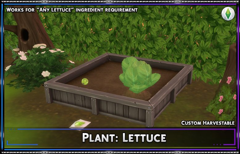 SrslySimsMods's tweet image. Harvestable Lettuce - Updated for #TheSims4BusinessesandHobbies "Family Recipes" - Download & More Info: patreon.com/posts/65595040