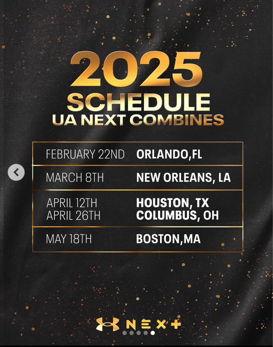 Rico Smith (@ricosmith_20) on Twitter photo Very grateful that I am able to attend one of the UA Next Combines this year. April 26th up in Columbus, OH. Can’t wait to show out and get my name on the map 💯 #UANext
<a href="/CoachLarryCox/">Larry Cox</a> <a href="/FBSkyhawksFBall/">Fairborn Skyhawks Football</a>
<a href="/UANextFootball/">All-America Game</a> Very grateful that I am able to attend one of the UA Next Combines this year. April 26th up in Columbus, OH. Can’t wait to show out and get my name on the map 💯 #UANext
<a href="/CoachLarryCox/">Larry Cox</a> <a href="/FBSkyhawksFBall/">Fairborn Skyhawks Football</a>
<a href="/UANextFootball/">All-America Game</a>