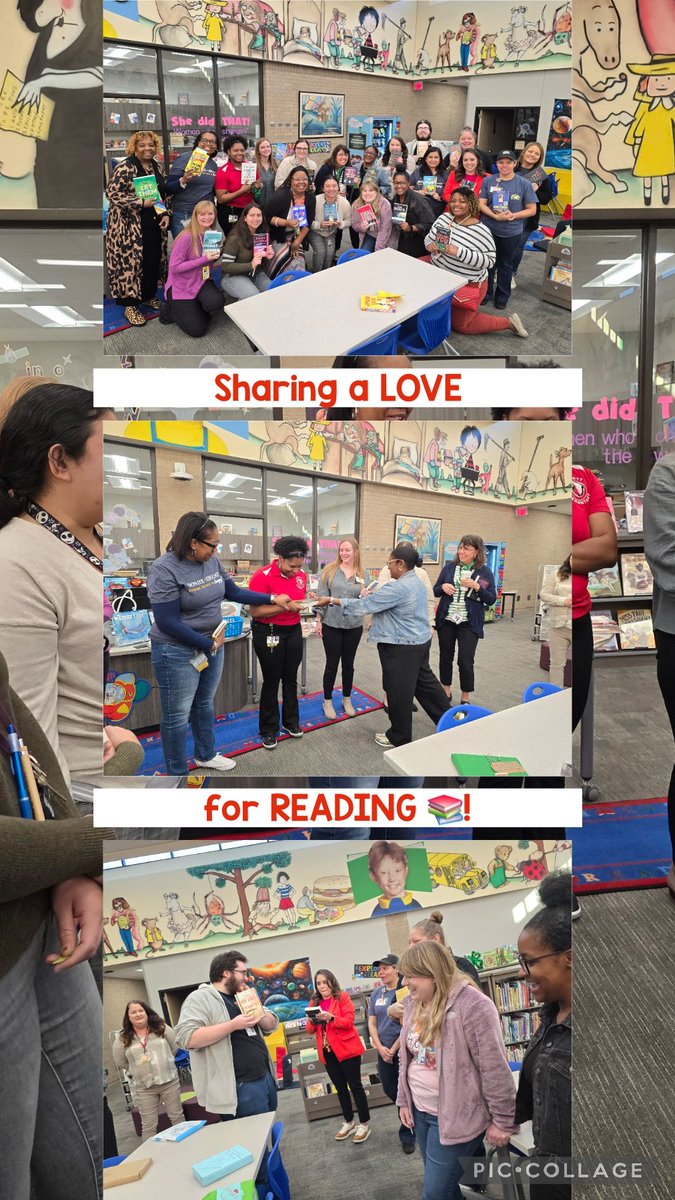Jessica Hernandez (@jacahern) on Twitter photo First ever Staff Book Exchange! 📖 Thankful for sharing a ❤️ LOVE of READING with pretty awesome educators.✨️ So much fun & ready for Spring Break reading! #eaglepride #readerleader <a href="/CFISDEmmott/">Emmott Elementary</a> <a href="/CampbellsKiddos/">Anna Campbell</a> First ever Staff Book Exchange! 📖 Thankful for sharing a ❤️ LOVE of READING with pretty awesome educators.✨️ So much fun & ready for Spring Break reading! #eaglepride #readerleader <a href="/CFISDEmmott/">Emmott Elementary</a> <a href="/CampbellsKiddos/">Anna Campbell</a>