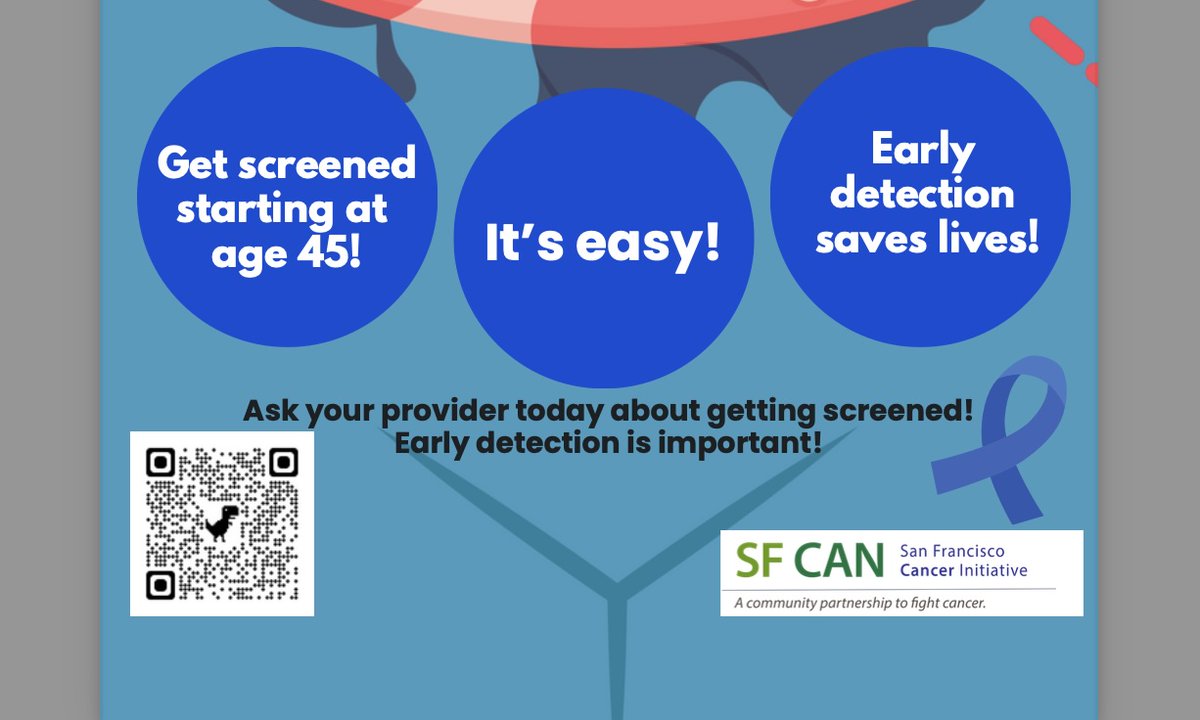 San Francisco Cancer Initiative (@sf_cancer) on Twitter photo March is Colon Cancer Awareness Month. Join us tomorrow, March 7th or March 19th at <a href="/ZSFGCare/">Zuckerberg SF General Hospital & Trauma Center</a> @ucsfhospitals to learn more about preventing and screening for this treatable, beatable disease. ow.ly/pGLj50Vciaq March is Colon Cancer Awareness Month. Join us tomorrow, March 7th or March 19th at <a href="/ZSFGCare/">Zuckerberg SF General Hospital & Trauma Center</a> @ucsfhospitals to learn more about preventing and screening for this treatable, beatable disease. ow.ly/pGLj50Vciaq