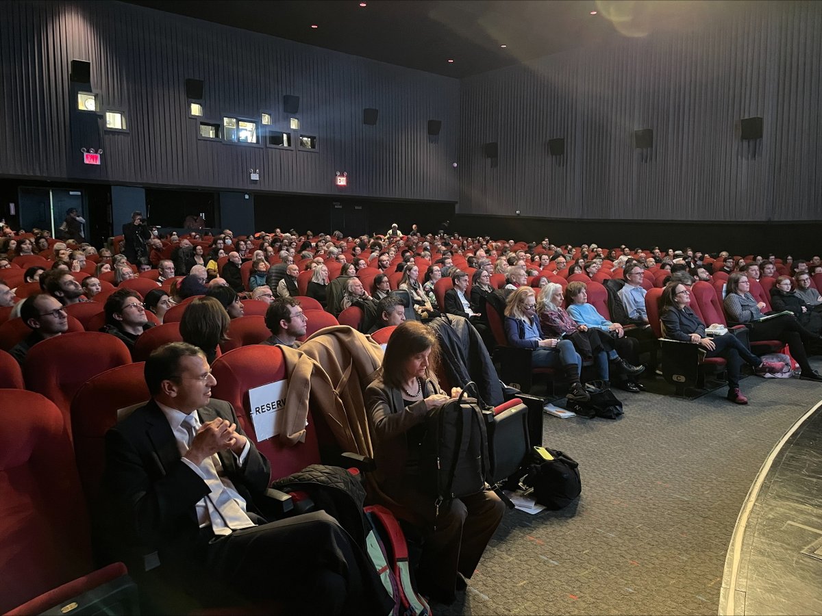 Packed house at <a href="/svatheatre/">SVA Theatre</a> tonight to hear DEP Commissioner Aggarwala’s talk about how @nycwater operates the city’s water system, manages vast infrastructure, and is planning for the future. Done in partnership with <a href="/ohny/">Open House New York</a> and <a href="/designtrustnyc/">Design Trust for Public Space</a> as part of a yearlong series.