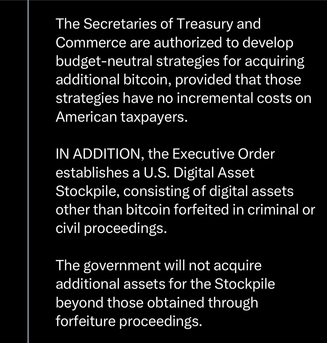 EstMorri's tweet image. BREAKING: 🚨 US TO BUY MORE BITCOIN &amp;amp; NOT your “Shitcoins”