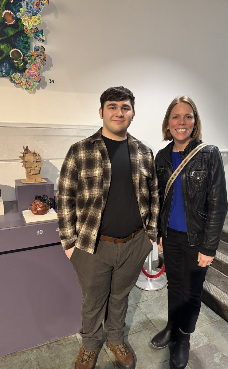 We had a great time celebrating Roman's first exhibition at the opening of Fresh Perspectiveslast night at <a href="/MorrisMuseumNJ/">Morris Museum</a> . The show is open till May 25th, and I hope you can make it to experience these incredible high school artists!