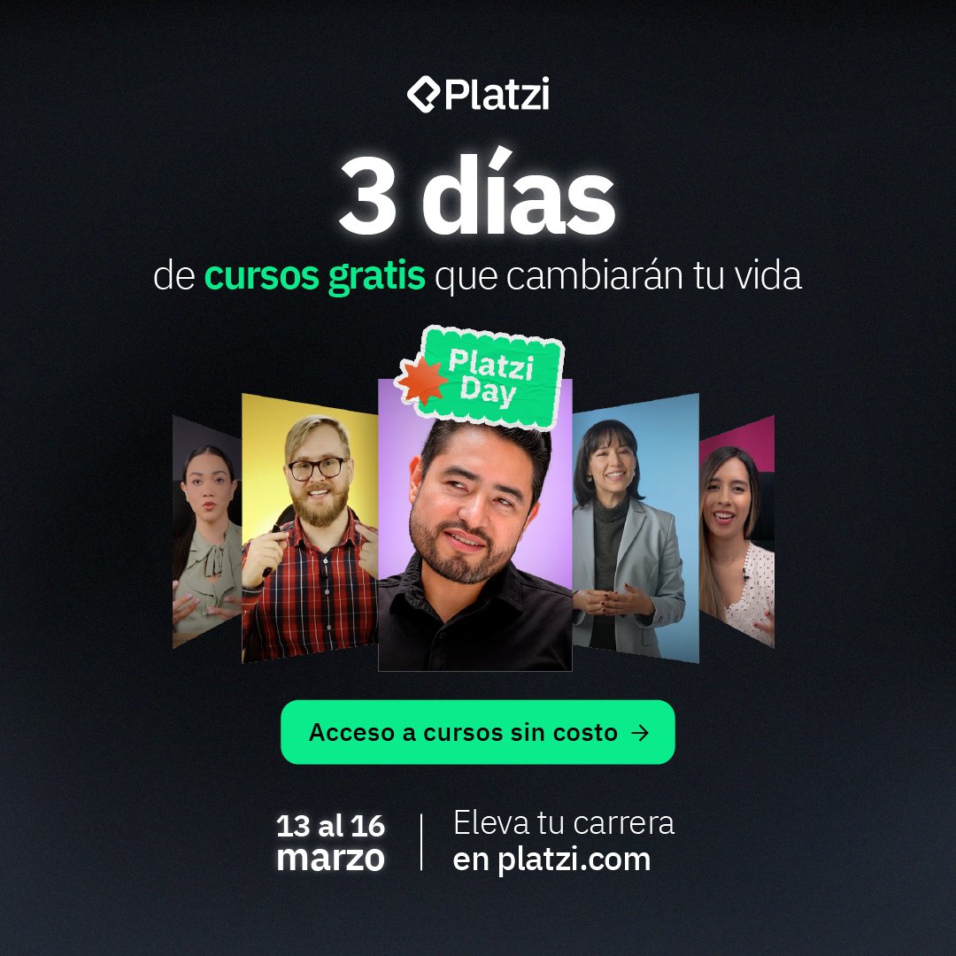 SandraMadiedoRu's tweet photo. A mis amistades que cruzan fronteras y buscan una nueva oportunidad laboral o quieren mejorar su inglés: esta es la oportunidad de aprender por tres días en #PlatziDay en @platzi 

Aprende, aplica, comparte 👇 https://t.co/ev5D9dK0nH