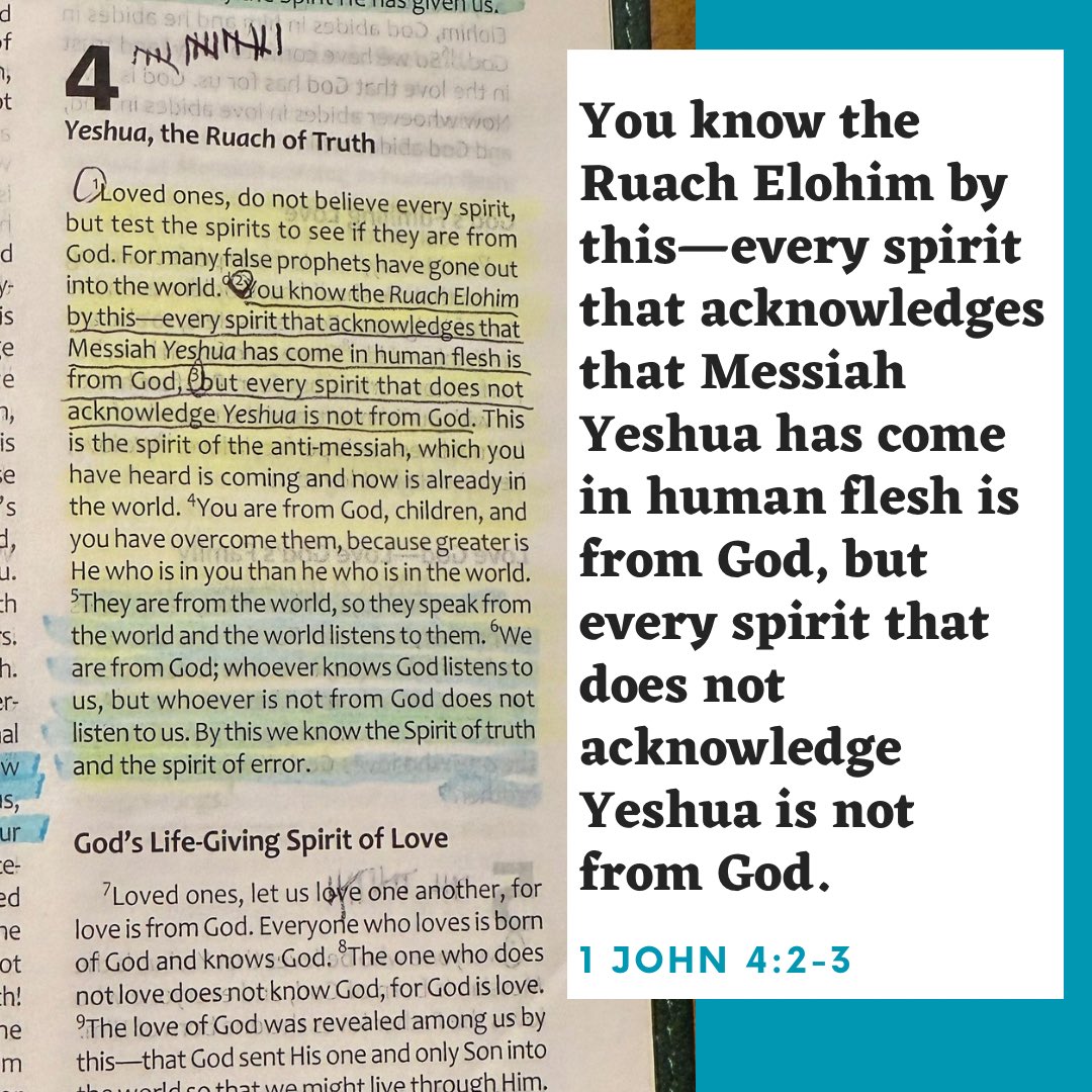 ravdaveed's tweet image. #1John4v2and3 #TLV #TLVBible
•
#WWL #WordAsAWayOfLife #CoffeeAndTheBible #Discipleship #CamperLife