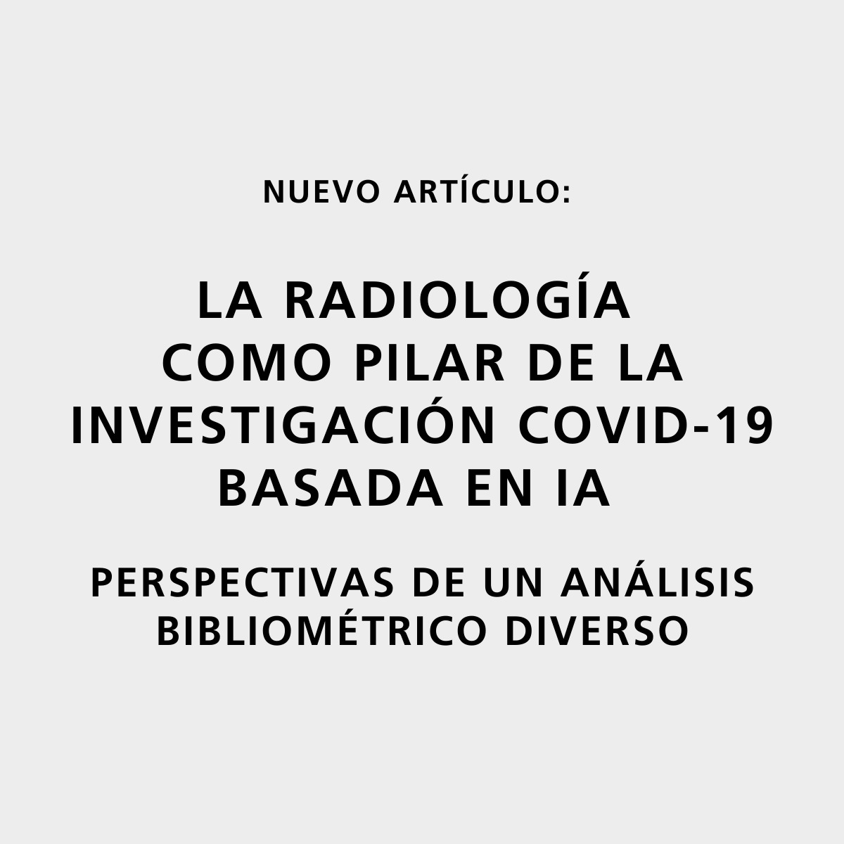 La IA está transformando la lucha contra el #COVID19. En nuestro nuevo estudio, analizamos cómo la inteligencia artificial optimiza el diagnóstico y la gestión de recursos sanitarios. Enlace al artículo:
 drive.google.com/file/d/10N8ovd…