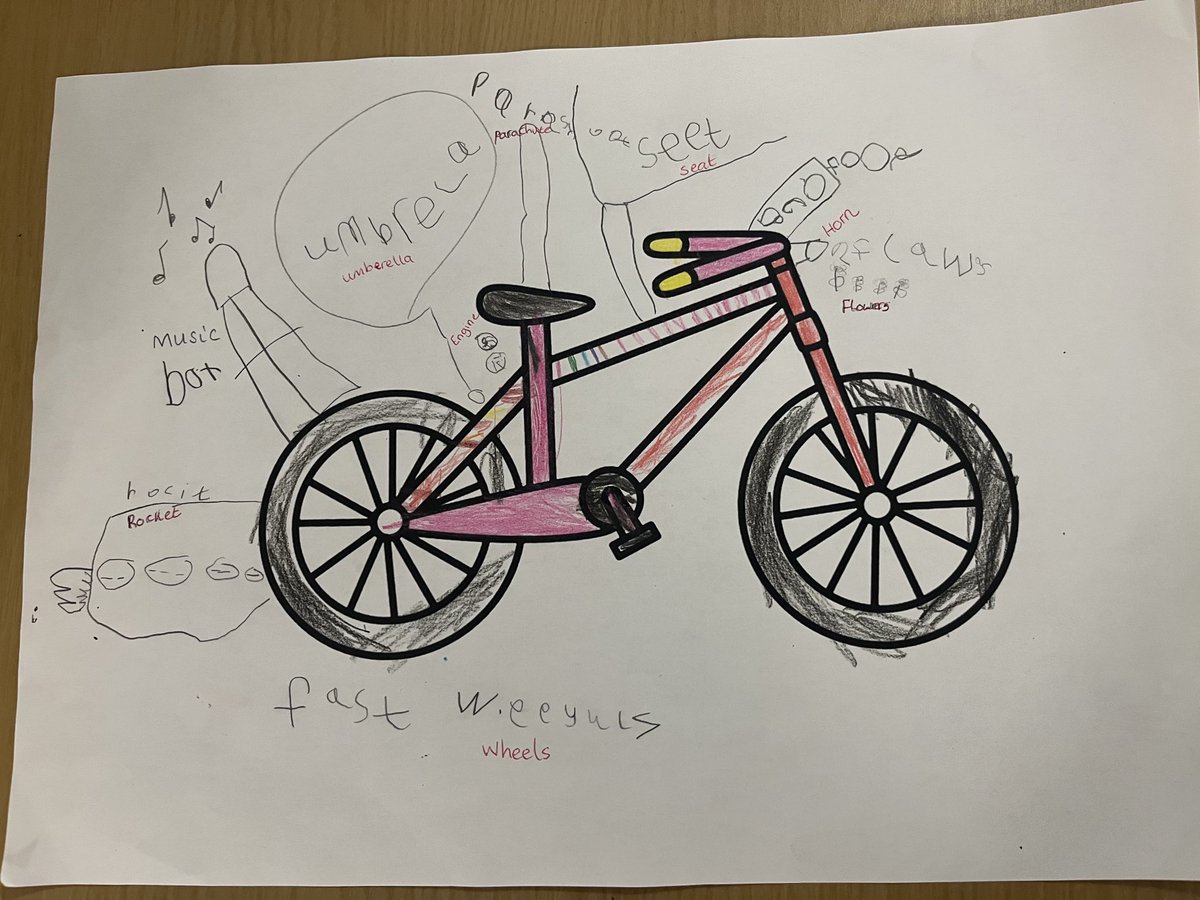 GCPSReception's tweet image. Reception have been reading ‘Mrs. Armitage on Wheels,’ and for British Science Week, we got creative by designing our own amazing bikes, full of exciting changes and adaptations! We then worked together to build our very own bike. @ScienceWeekUK @GreenfieldsCPS