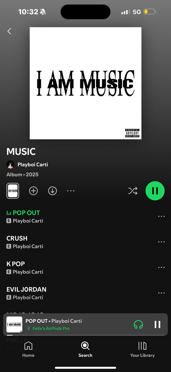 Fartballs44's tweet photo. It’s on Spotify 👅 https://t.co/QdCO062pS5