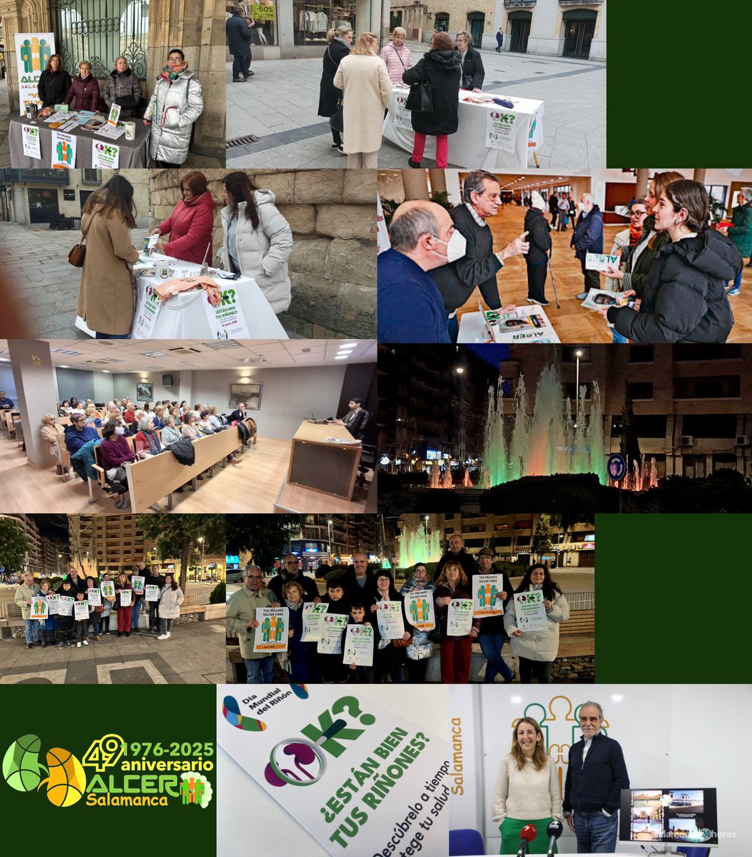 💚🧡 #ALCERSalamanca agradece a todos los #MediosDeCumunicación su excepcional cobertura del #DíaMundialDelRiñón y también el SIEMPRE  incondicional apoyo del servicio de #Nefrología del #HospitalUniversitario de #Salamanca. 🧡💚

#WorldKidneyDay