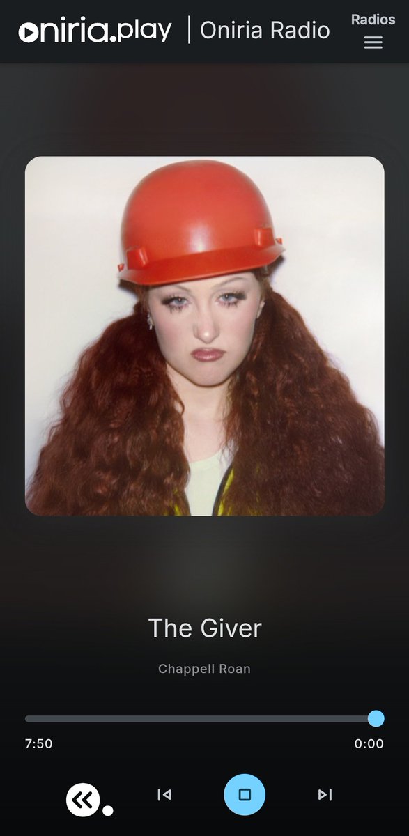 #NewMusicFriday 🎶

¡Estrenando ahora mismo THE GIVER, lo nuevo de CHAPPELL ROAN (<a href="/ChappellRoan/">Chappell Roan</a>), en Oniria Radio!

🎧 play.oniriaradio.com