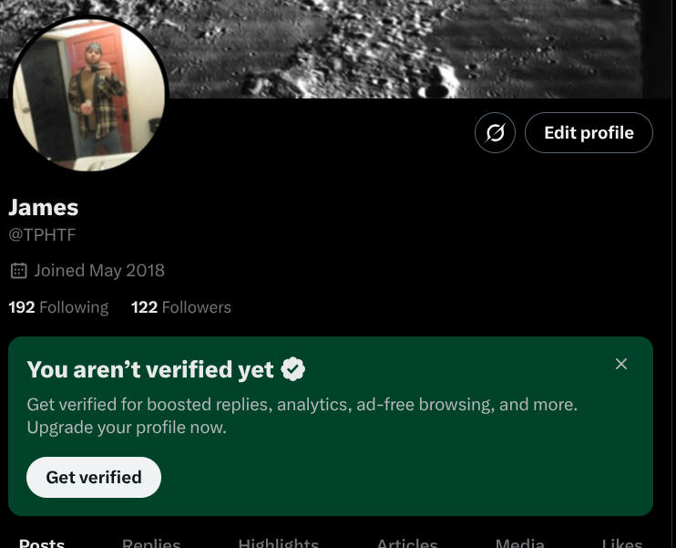 James tweet media