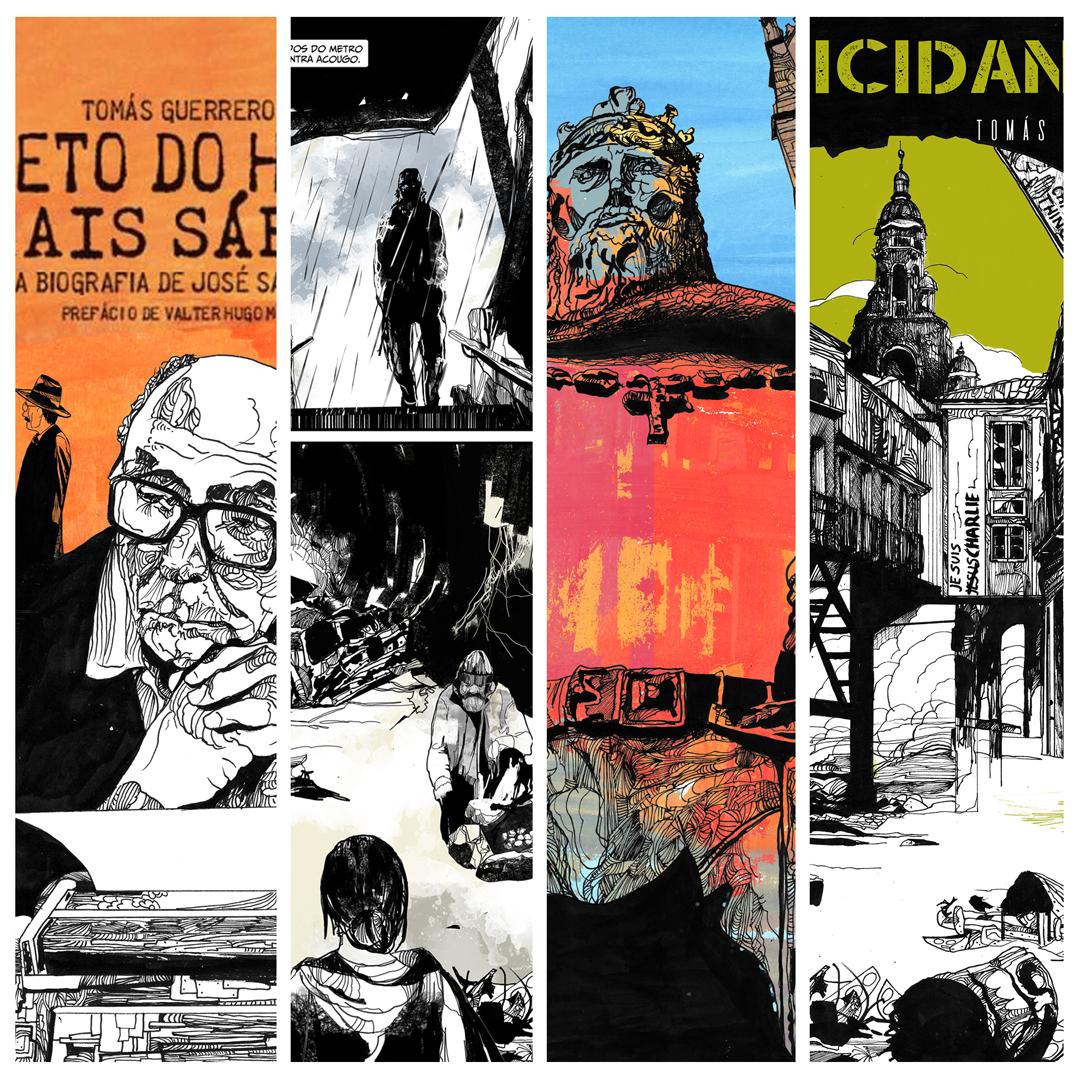 O vindeiro luns 17 as 18.30h celebramos o Día do Cómic coa charla-obradoiro “A linguaxe do cómic, existe?” a cargo do historietista e ilustrador Tomás Guerrero que falará do seu estilo e traxectoria, da linguaxe do cómic e dos elementos que considera necesarios nunha composición.