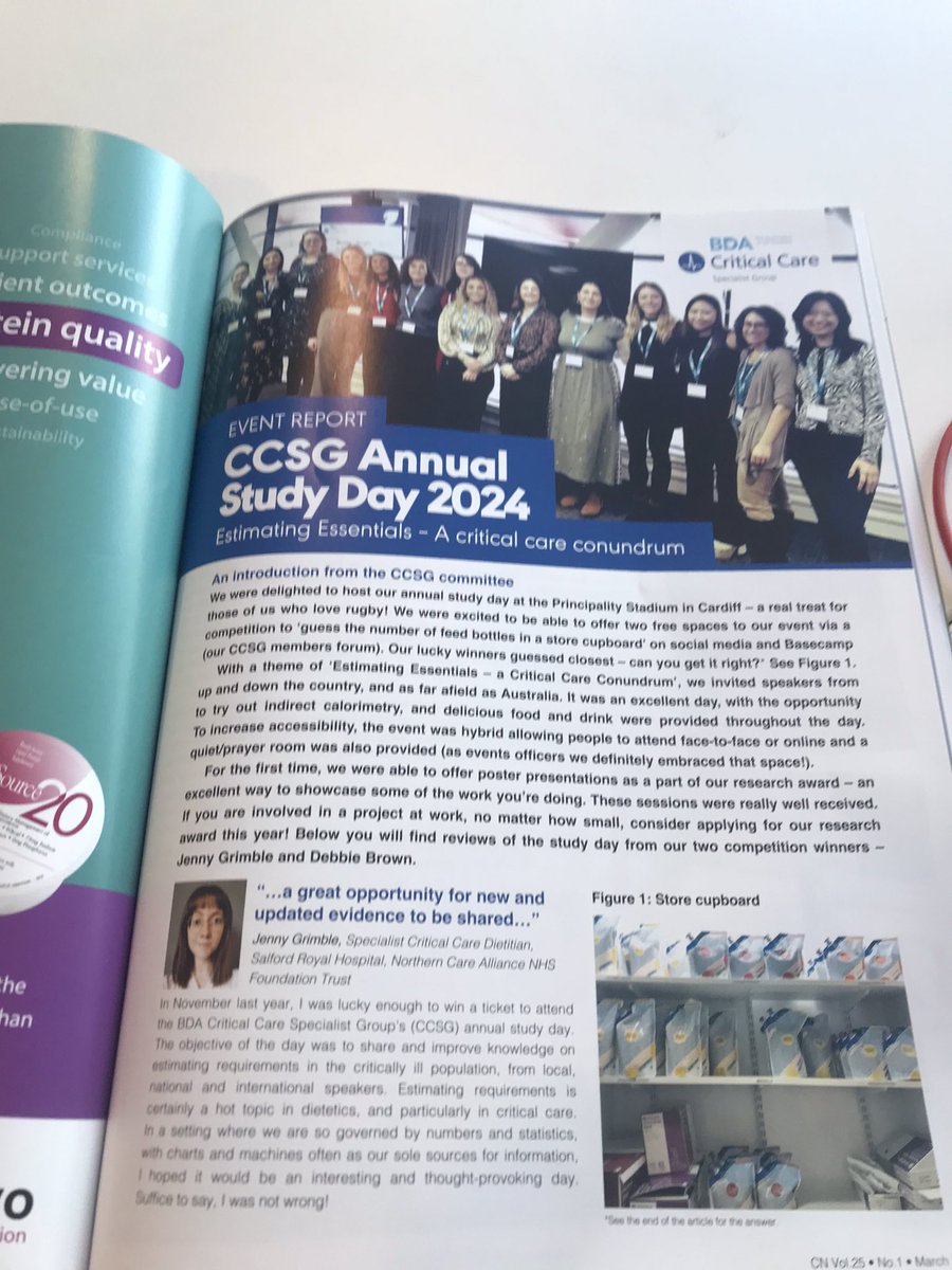 Well done <a href="/BDACriticalCare/">Critical Care Specialist Group of @BDA_Dietitians</a> 👏