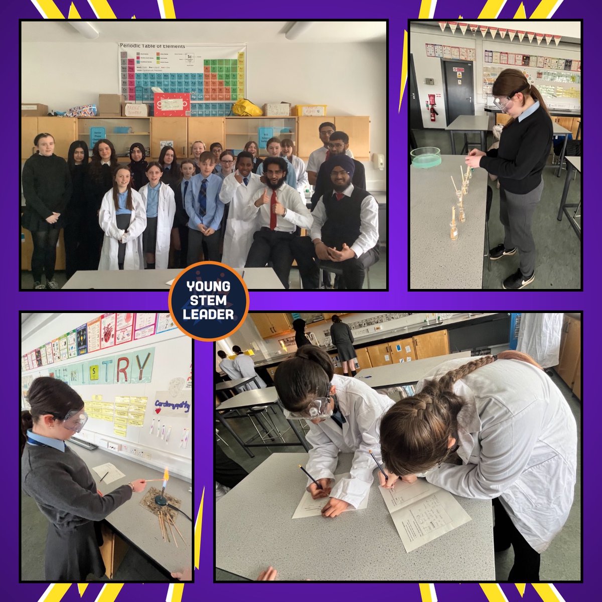 St. Marnock's Primary School (@stmarnockspri) on Twitter photo Our <a href="/YoungSTEMLeader/">Young STEM Leader</a> pupils visited <a href="/St_PaulsRCHS/">St Paul's RC HS</a> where the S6 YSLs led an exciting🔥Flame Test 🔥experiment! Using Bunsen-burners, we investigated how different metals produce different coloured flames. Thank you for having us, we had a fantastic time. 🥼🧑🏻🔬👩🏽🔬 Our <a href="/YoungSTEMLeader/">Young STEM Leader</a> pupils visited <a href="/St_PaulsRCHS/">St Paul's RC HS</a> where the S6 YSLs led an exciting🔥Flame Test 🔥experiment! Using Bunsen-burners, we investigated how different metals produce different coloured flames. Thank you for having us, we had a fantastic time. 🥼🧑🏻🔬👩🏽🔬