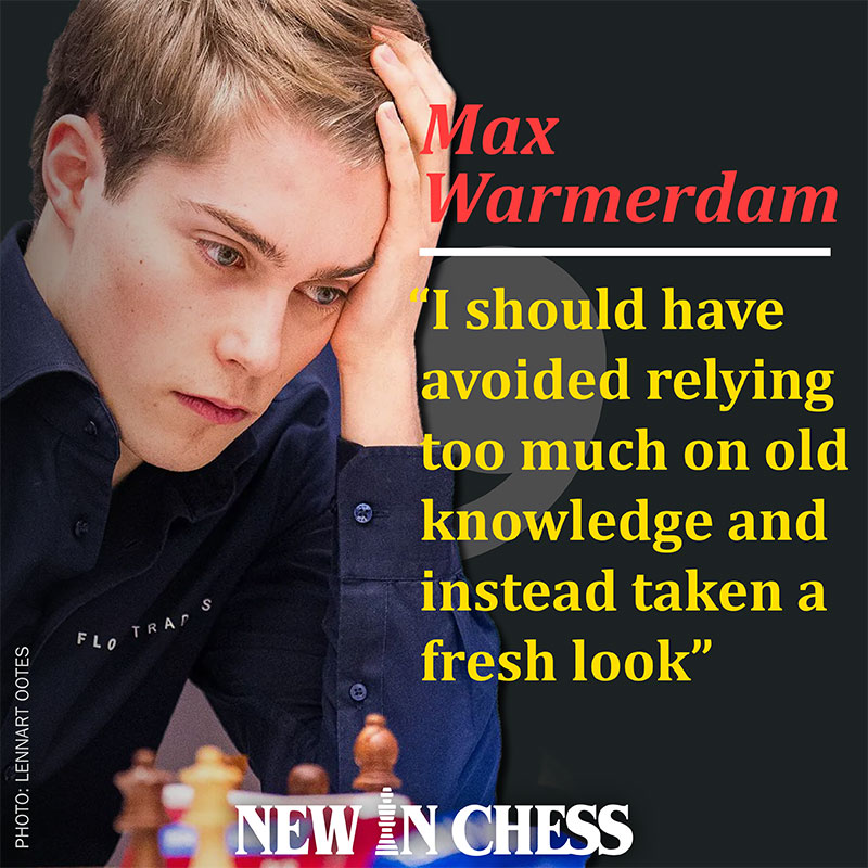 Don’t we all know the feeling? It also happened to <a href="/max_warmerdam/">Max Warmerdam</a> in his game against <a href="/FabianoCaruana/">Fabiano Caruana</a> . But he did win against the highest-rated opponent he has ever beaten.
newinchess.com/new-in-chess-2…