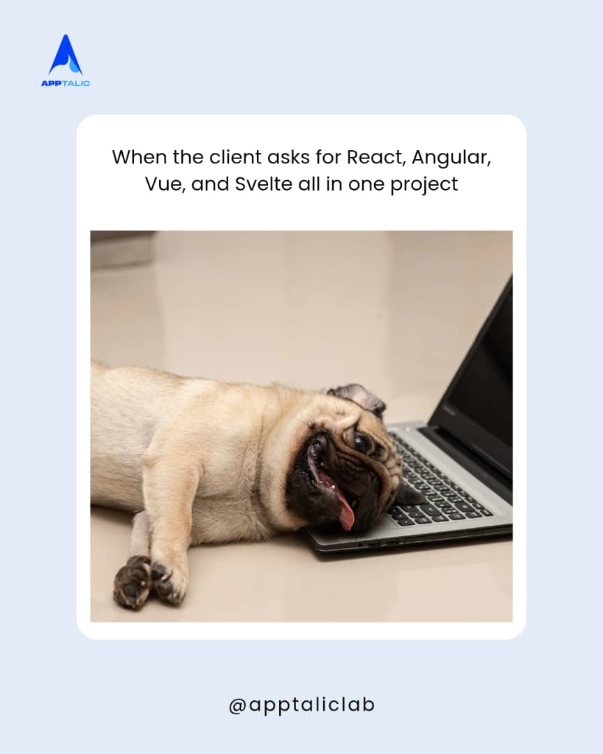 apptaliclab's tweet image. TGIF!
Tag a fellow developer who needs a laugh!
#tgif #developer #funkyfriday #humor #laughoutloud