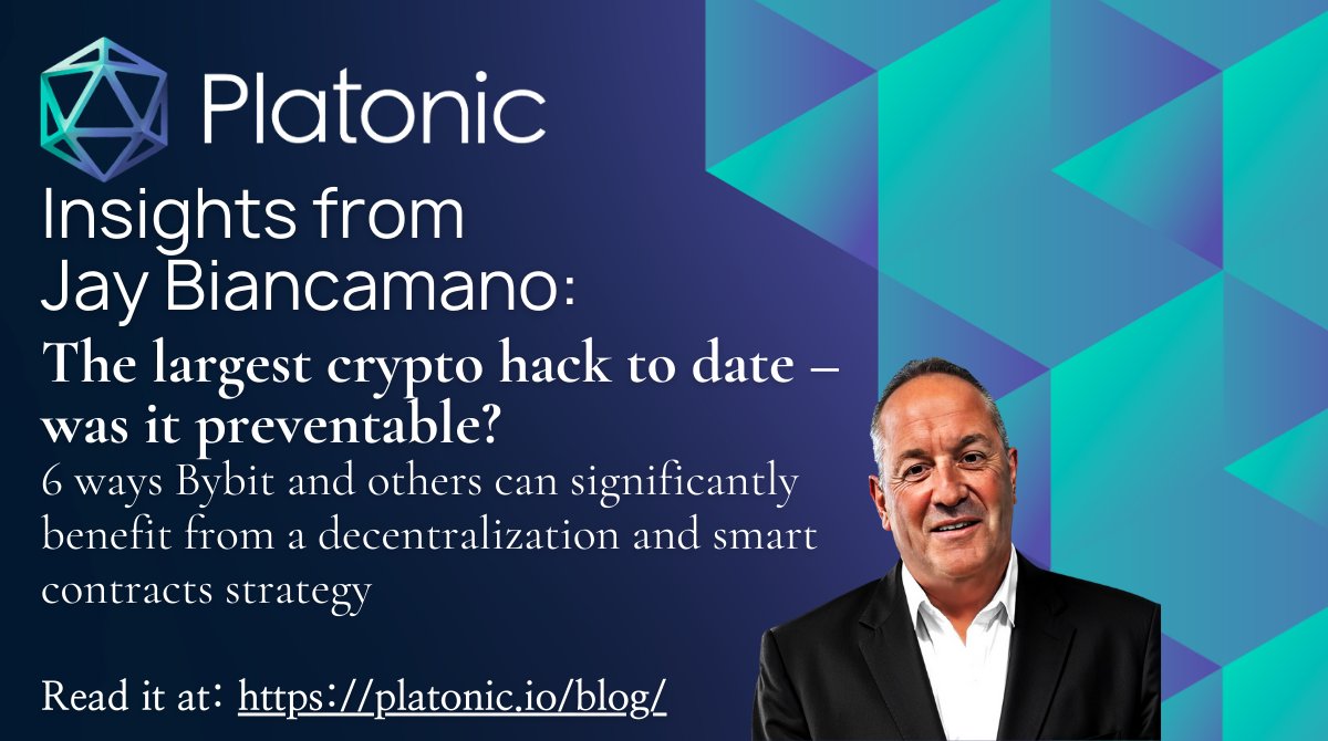 The largest crypto hack to date–was it preventable? 
In our new blog post, Jay Biancamano explores how decentralization could've prevented it. 
Read here: platonic.io/blog/ #Platonic #cryptosecurity