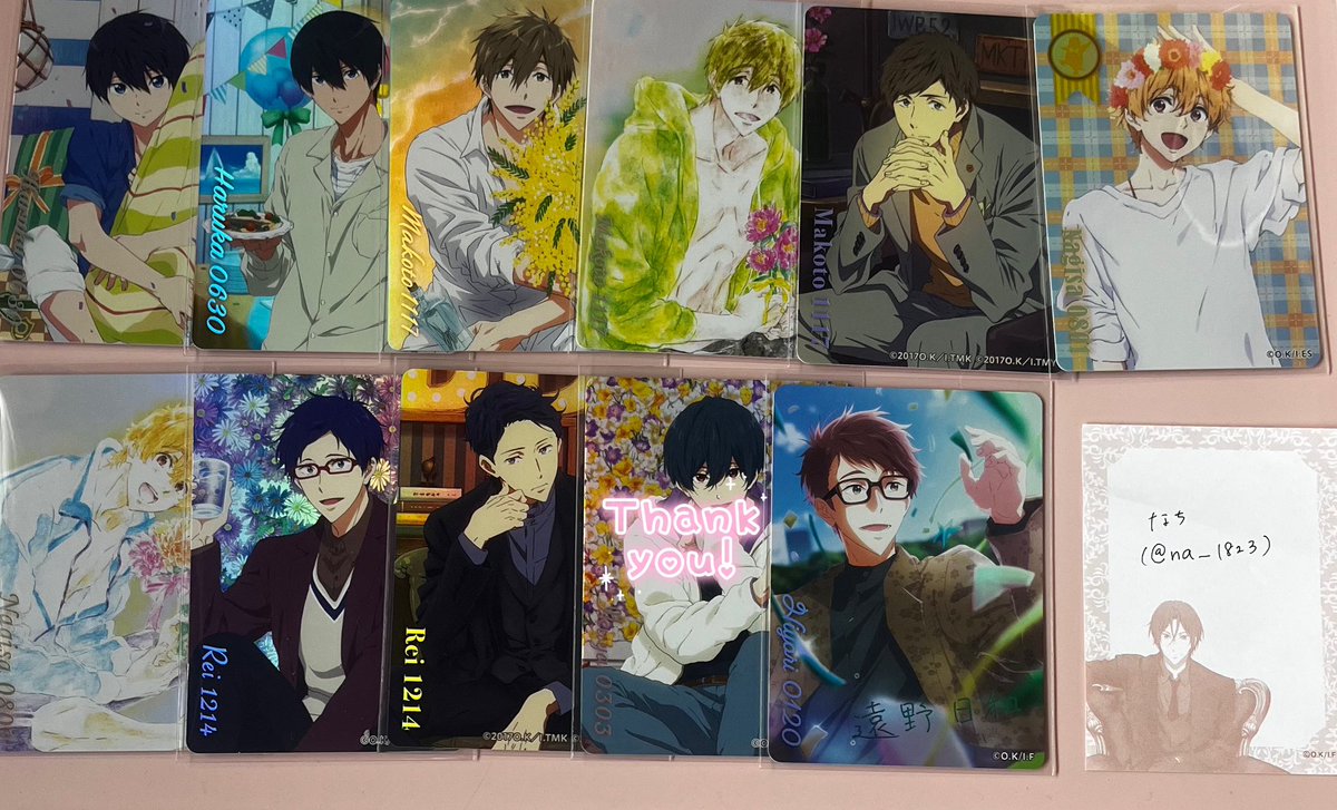 na__1823's tweet photo. ꒰ 交換 ꒱ Free! キラキラ アートカード コレクション バースデー

譲┊画像1.2参照

求┊凛  貴澄 👑 ＞ 💖 ＞無印

👑含むお取引優先
検索からでもお気軽にお声掛けください。
よろしくお願いいたしますᴗ ᴗ͈ https://t.co/9s9ZH6obGD