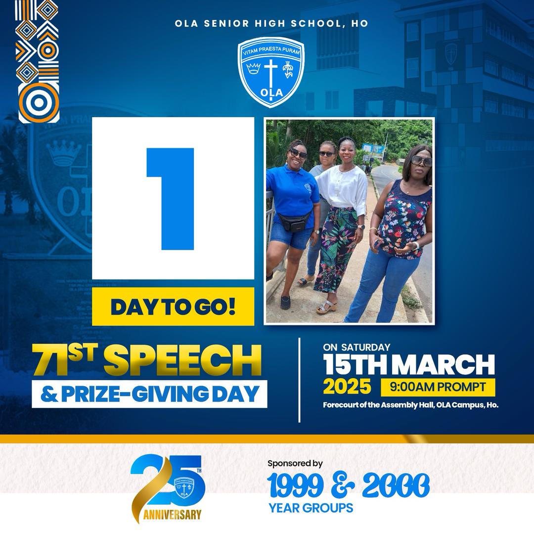 POGA2000's tweet photo. With a day to go, POGA 99 and 2000 from all walks of life are making their way back to OLA campus where it all began. 

Get ready for a day of excellence, recognition, and legacy! 

#Y2KGems
#POGA2000@25
#CelebrateOLAlegacy
#BringbackOLAmemories https://t.co/4sYES4KfKd